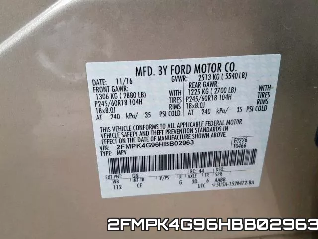 2FMPK4G96HBB02963 фото 2