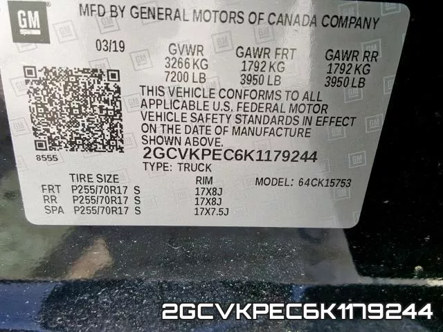 2GCVKPEC6K1179244 фото 2