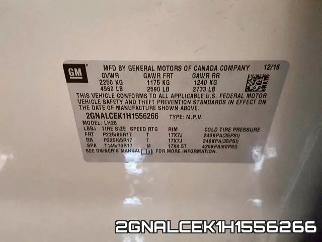 2GNALCEK1H1556266 фото 2