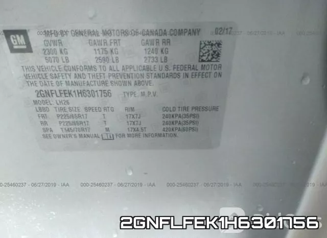 2GNFLFEK1H6301756 фото 10