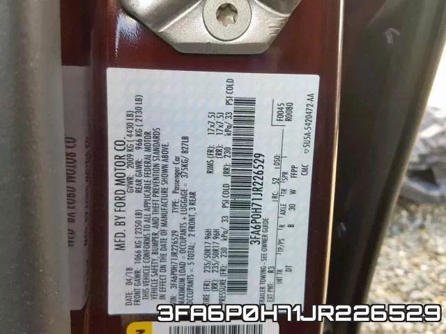 3FA6P0H71JR226529 фото 2