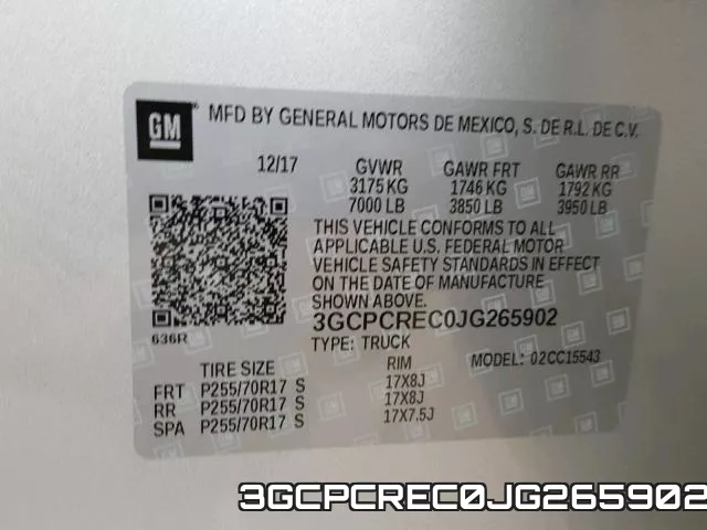 3GCPCREC0JG265902 фото 2