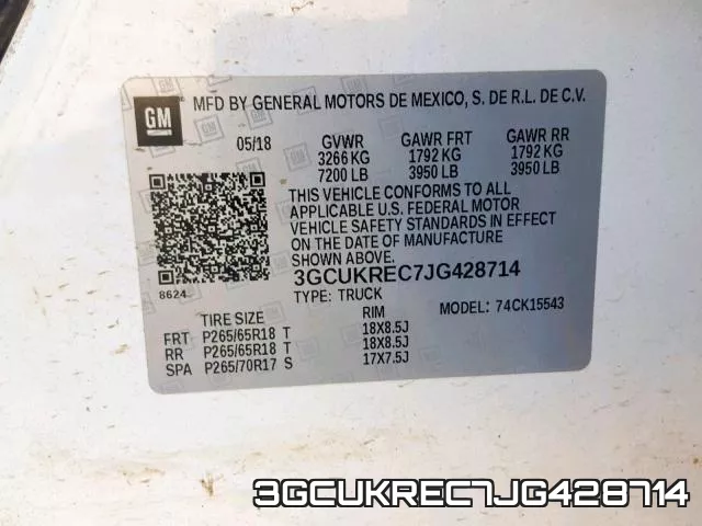 3GCUKREC7JG428714 фото 2