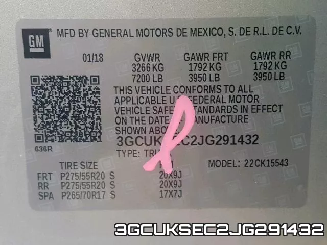 3GCUKSEC2JG291432 фото 2