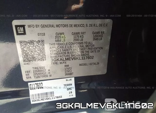 3GKALMEV6KL117602 фото 10