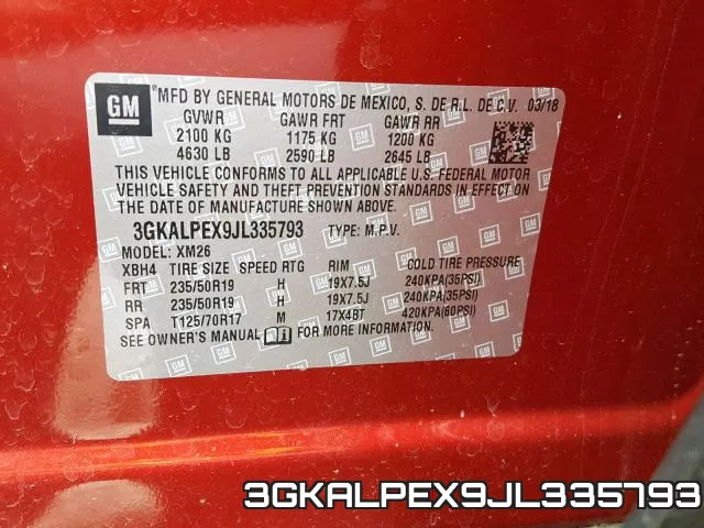 3GKALPEX9JL335793 фото 2