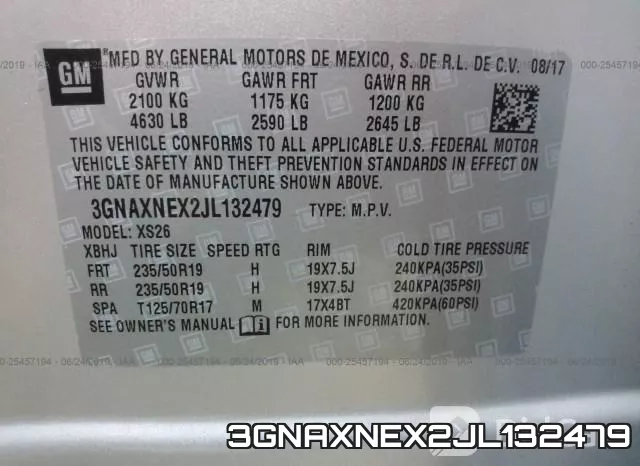 3GNAXNEX2JL132479 фото 10