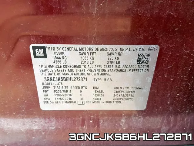 3GNCJKSB6HL272871 фото 2