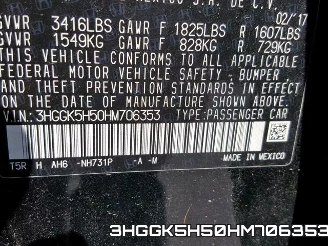 3HGGK5H50HM706353 фото 2