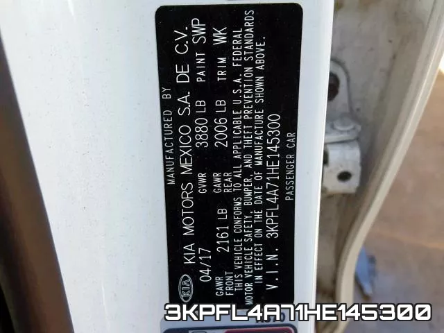 3KPFL4A71HE145300 фото 2