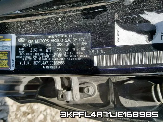 3KPFL4A71JE168985 фото 2