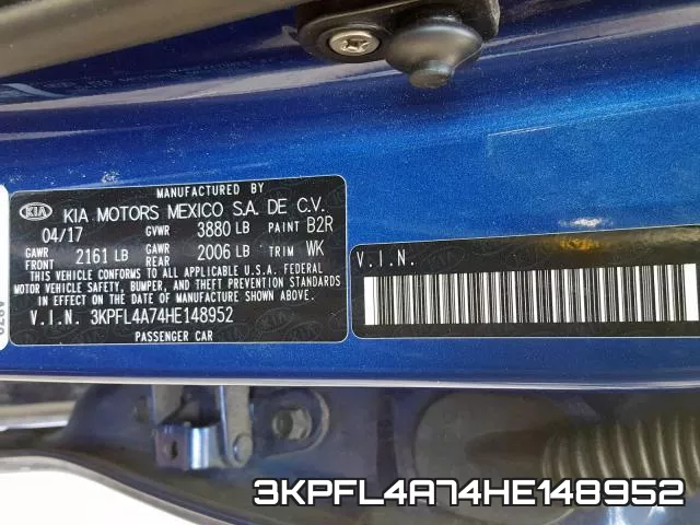 3KPFL4A74HE148952 фото 2