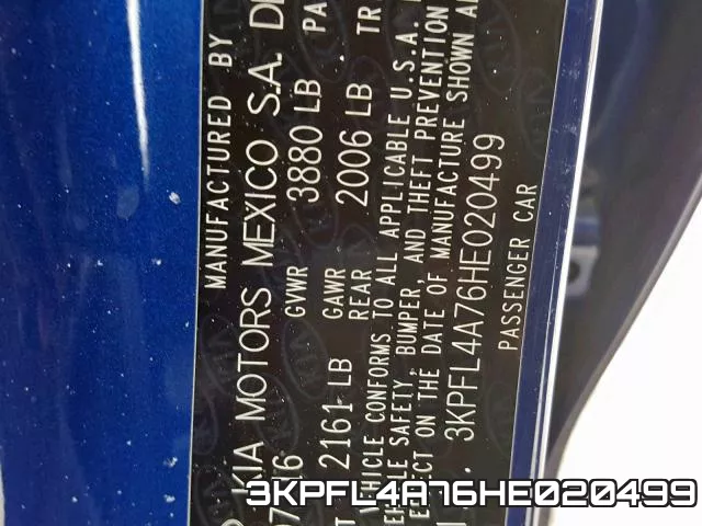 3KPFL4A76HE020499 фото 2