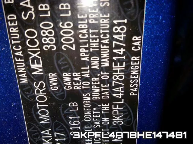 3KPFL4A78HE147481 фото 2