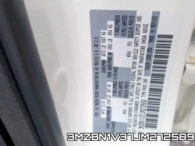 3MZBN1V37JM272589 фото 2