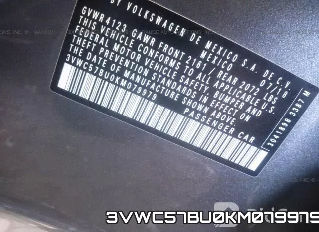 3VWC57BU0KM079979 фото 10