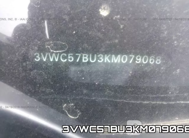 3VWC57BU3KM079068 фото 9