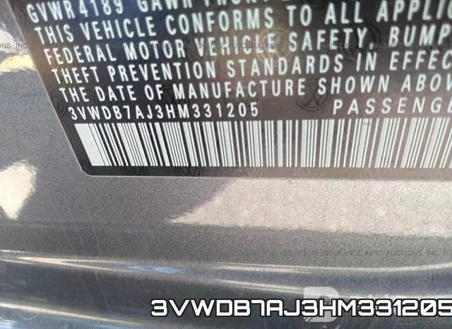 3VWDB7AJ3HM331205 фото 10