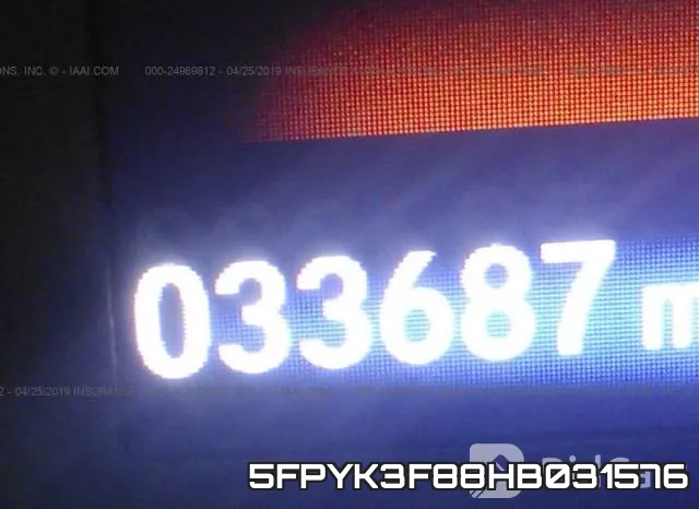 5FPYK3F88HB031576 фото 8