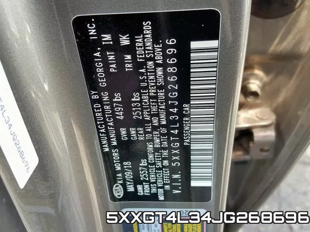 5XXGT4L34JG268696 фото 2