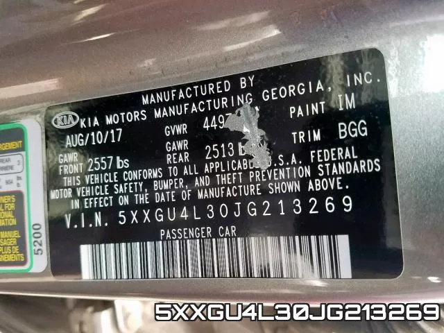 5XXGU4L30JG213269 фото 2