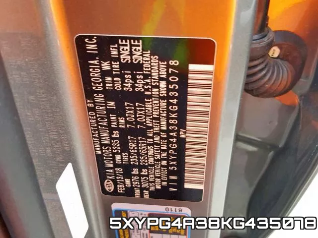 5XYPG4A38KG435078 фото 2