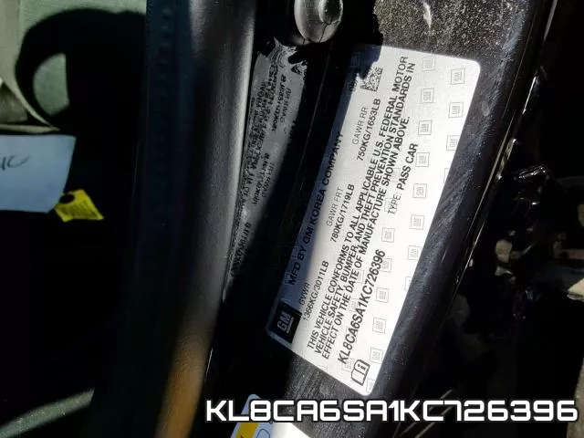 KL8CA6SA1KC726396 фото 2