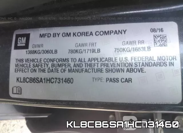 KL8CB6SA1HC731460 фото 10
