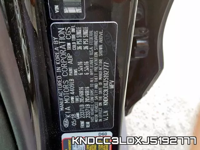 KNDCC3LDXJ5192777 фото 2