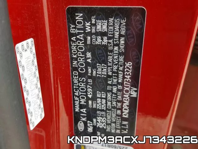 KNDPM3ACXJ7343226 фото 2