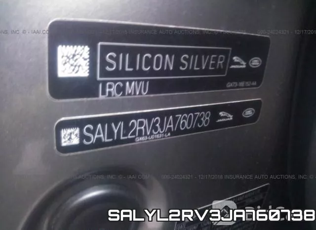 SALYL2RV3JA760738 фото 10