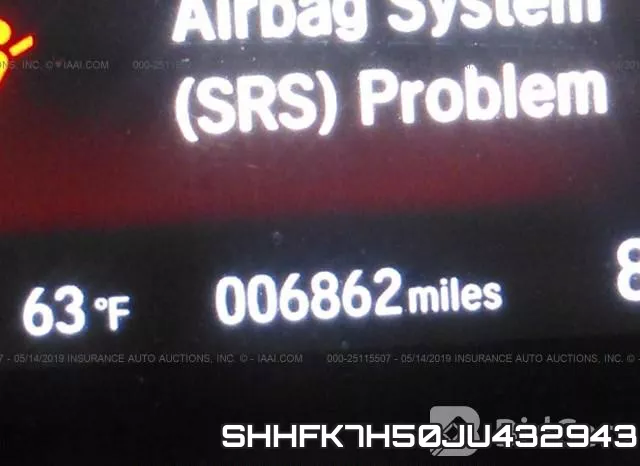 SHHFK7H50JU432943 фото 8