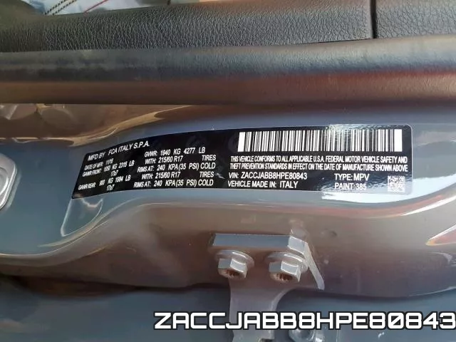 ZACCJABB8HPE80843 фото 2