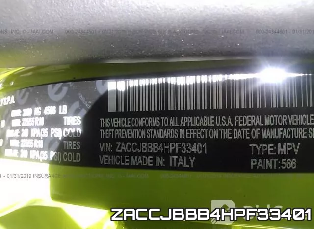 ZACCJBBB4HPF33401 фото 10