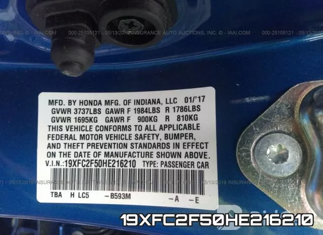 19XFC2F50HE216210 фото 10