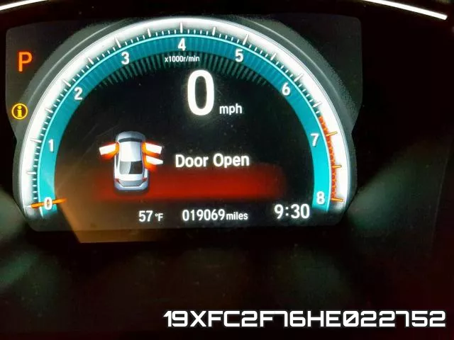 19XFC2F76HE022752 фото 9