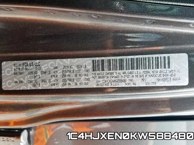 1C4HJXEN0KW588480 фото 2