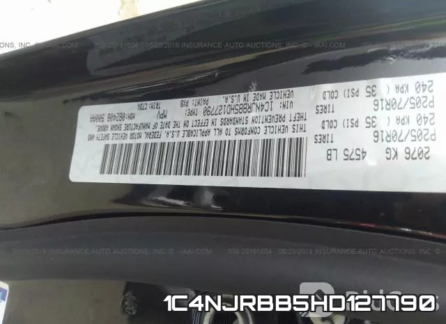 1C4NJRBB5HD127790 фото 10