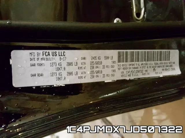 1C4PJMDX7JD507322 фото 2