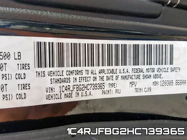 1C4RJFBG2HC739365 фото 2