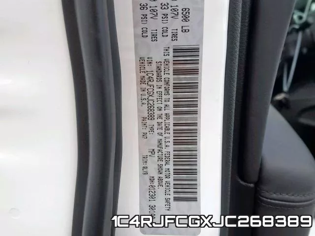 1C4RJFCGXJC268389 фото 2