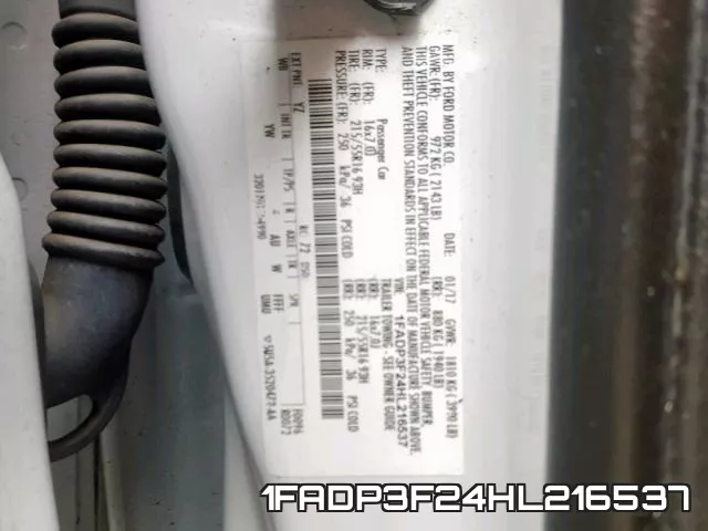 1FADP3F24HL216537 фото 2