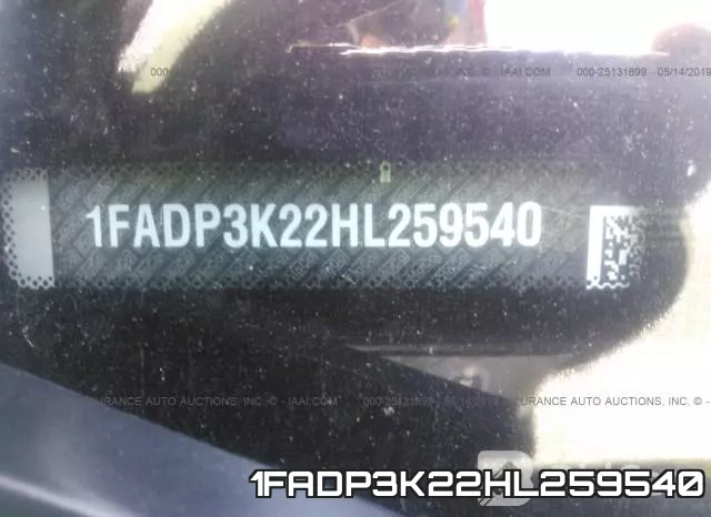 1FADP3K22HL259540 фото 10