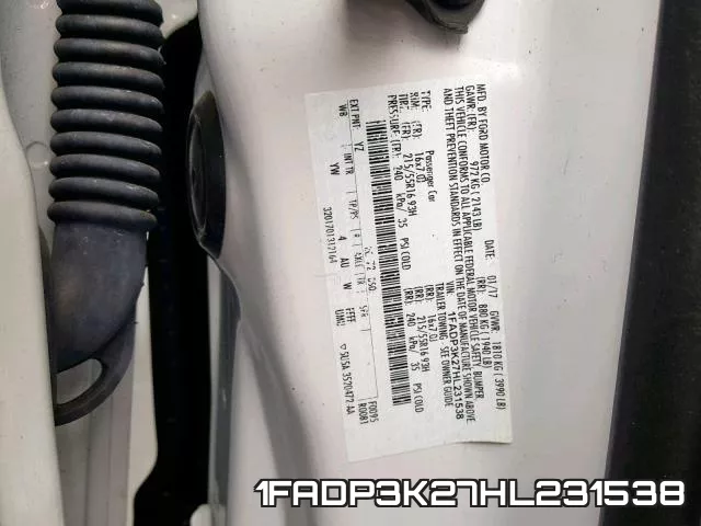 1FADP3K27HL231538 фото 2
