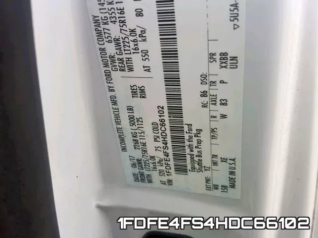 1FDFE4FS4HDC66102 фото 2
