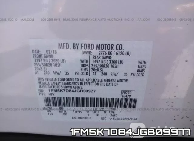 1FM5K7D84JGB09977 фото 10
