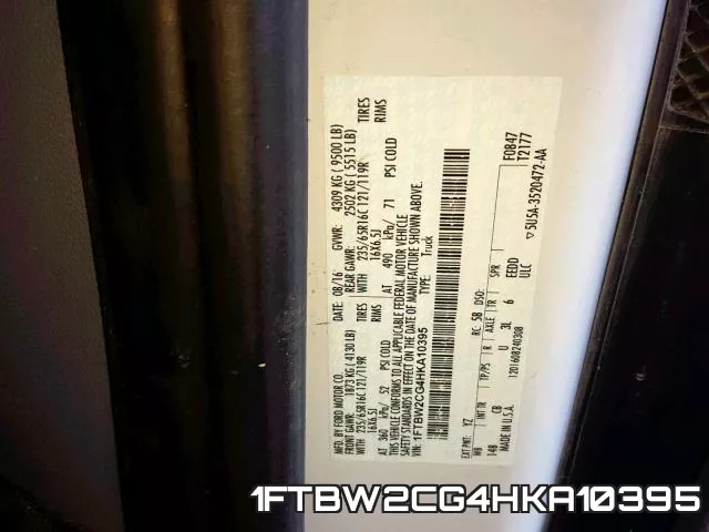 1FTBW2CG4HKA10395 фото 2