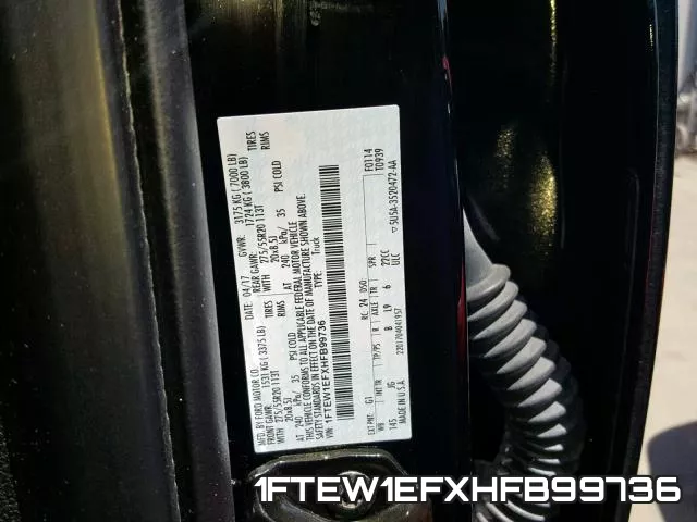 1FTEW1EFXHFB99736 фото 2