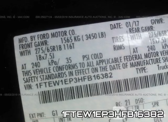 1FTEW1EP3HFB16382 фото 10