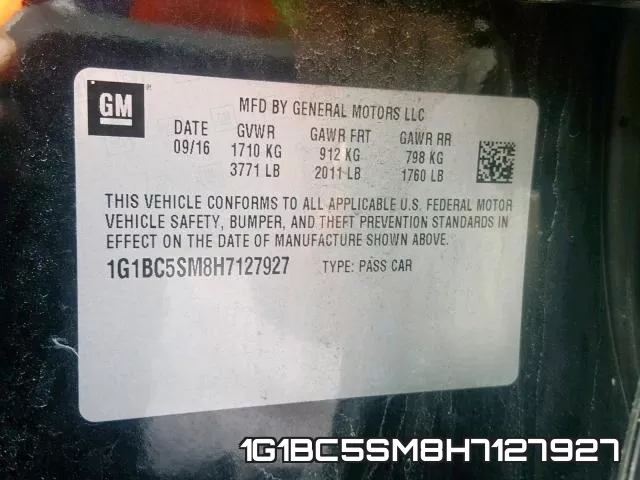 1G1BC5SM8H7127927 фото 2